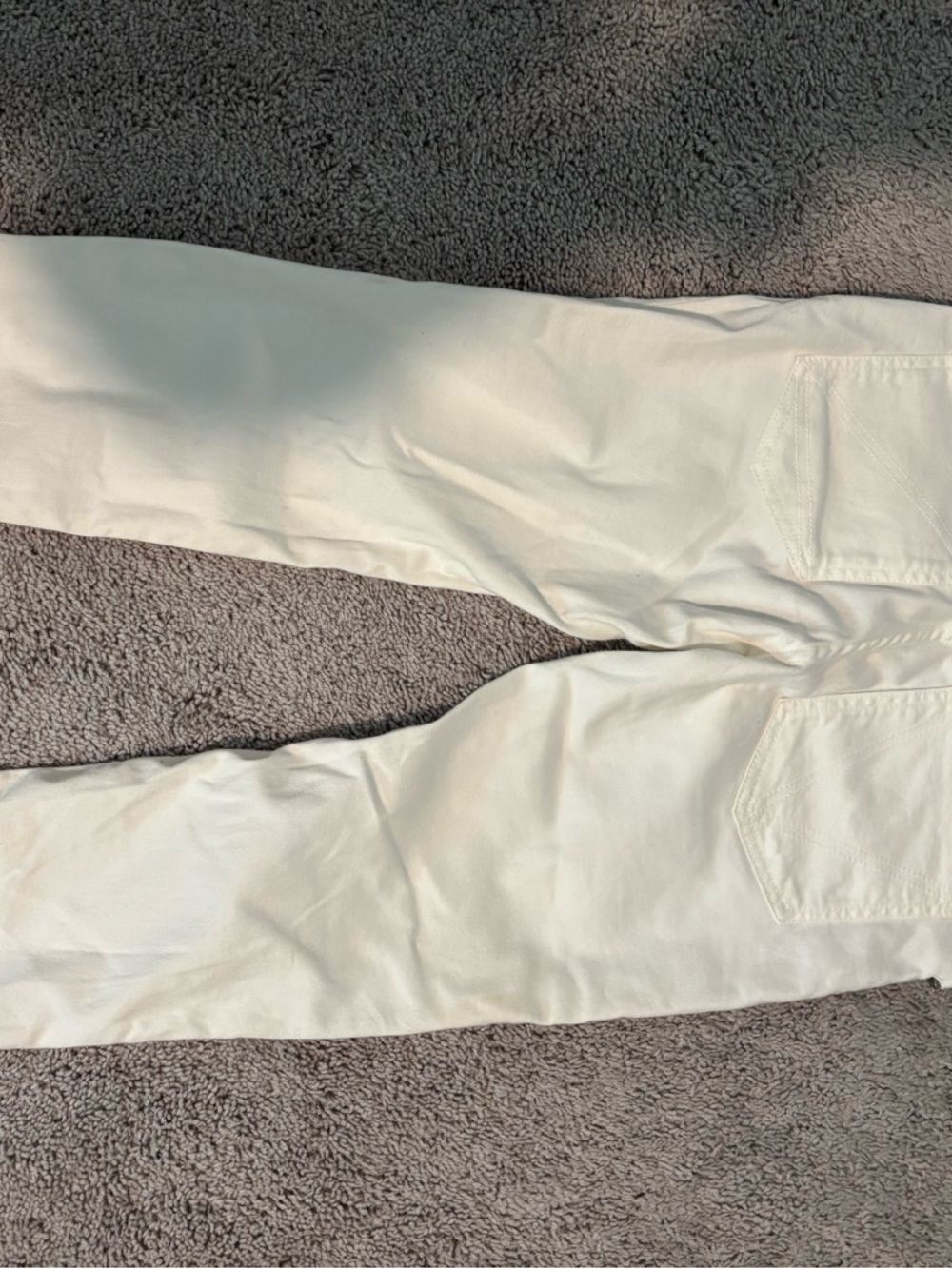 Classic White Straight-Leg Jeans